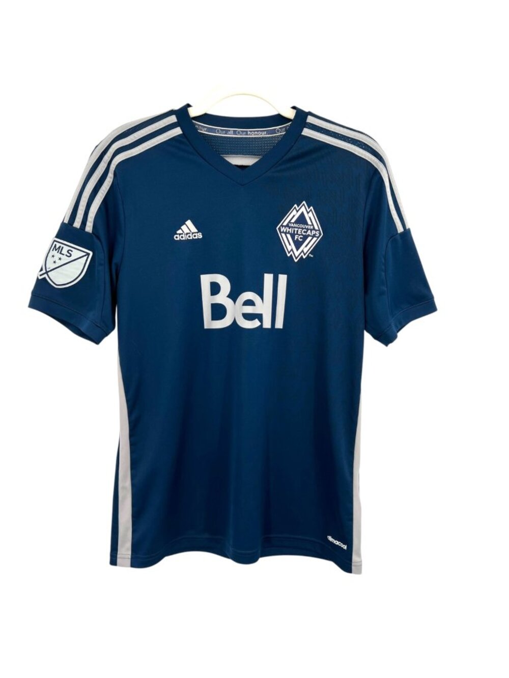 Adidas Vancouver Whitecaps FC MLS ClimaCool Jersey Navy Blue Youth XL Soccer Top